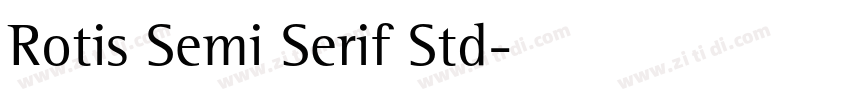 Rotis Semi Serif Std字体转换